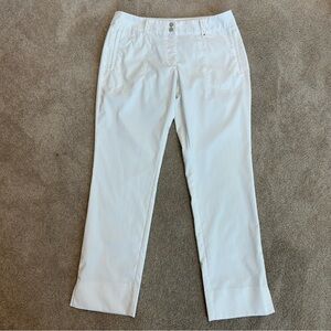 Nike Golf women’s white Tour Performance Dri-Fit straight leg pants 10 athletic